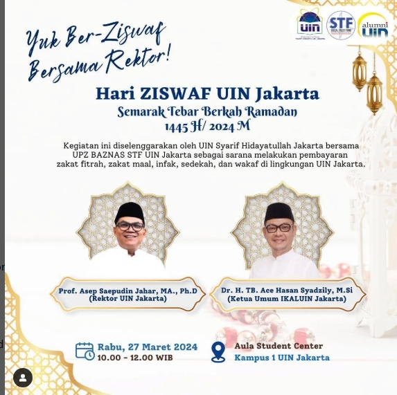 Hari ZISWAF UIN Jakarta